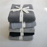 Mushie Gestrickte Babydecke Rippenmuster, Dark Gray Melange, aus 100% Bio-Baumwolle