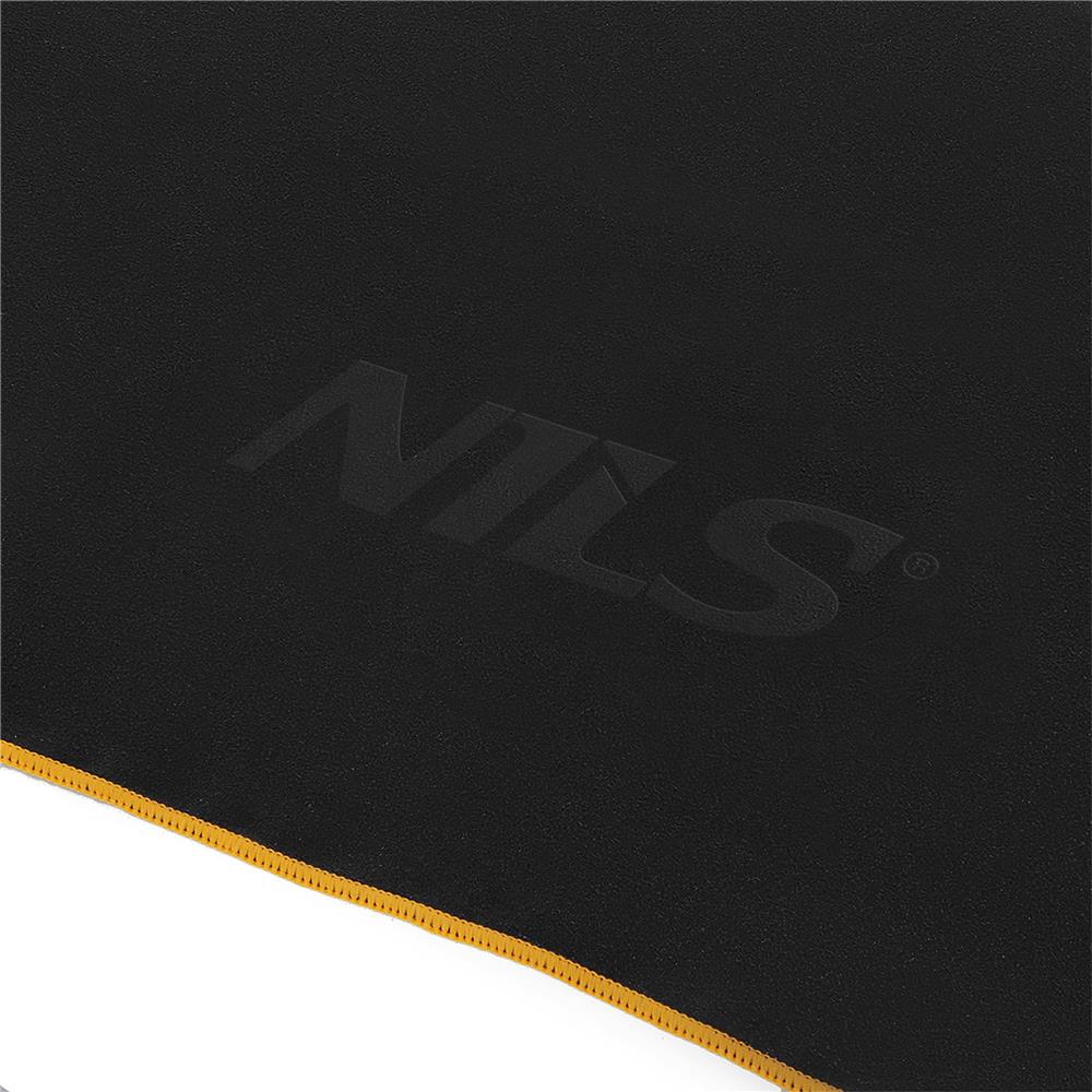 NILS Mikrofaserhandtuch 180x100 cm in Schwarz - schnelltrocknendes Handtuch für Camping, Strand & Sport