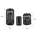 NILS CAMP Ultra Light Schlafsack Schwarz-Grün - leichter Sommerschlafsack für Camping & Trekking
