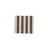 OYOY Tischdecke Bio-Baumwolle 200 x 140 cm Streifen Weiß Choko