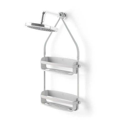 Umbra Flex Duschablage, Duschregal ohne Bohren, Duschcaddy, Duschdiener, in Grau