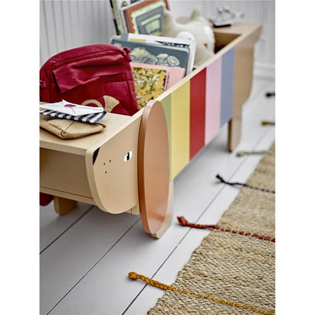 Bloomingville MINI Charlie Bücherständer, Braun, Bücherregal, Hund, Kinderzimmer, dänisches Design