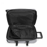 Eastpak TRANVERZ S, Kleiner Reisetrolley, Sunday Grey (grau), 42L, Rollkoffer mit 2 Rädern und TSA-Schloss