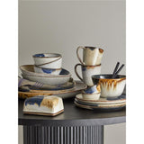 Bloomingville Jules Teller, Braun/Blau, 22cm, Steingut, dänisches Design