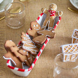 Bloomingville Ginnie Servierschale – Servierplatte mit Lebkuchenmann, Weihnachten, dänisches Design