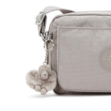 Kipling ABANU M, Mittelgroße Umhängetasche, Grey Gris (grau), 4L, Schultertasche