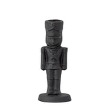 Bloomingville Vernon Soldat Kerzenhalter, Schwarz, Gusseisen Weihnachtsdeko
