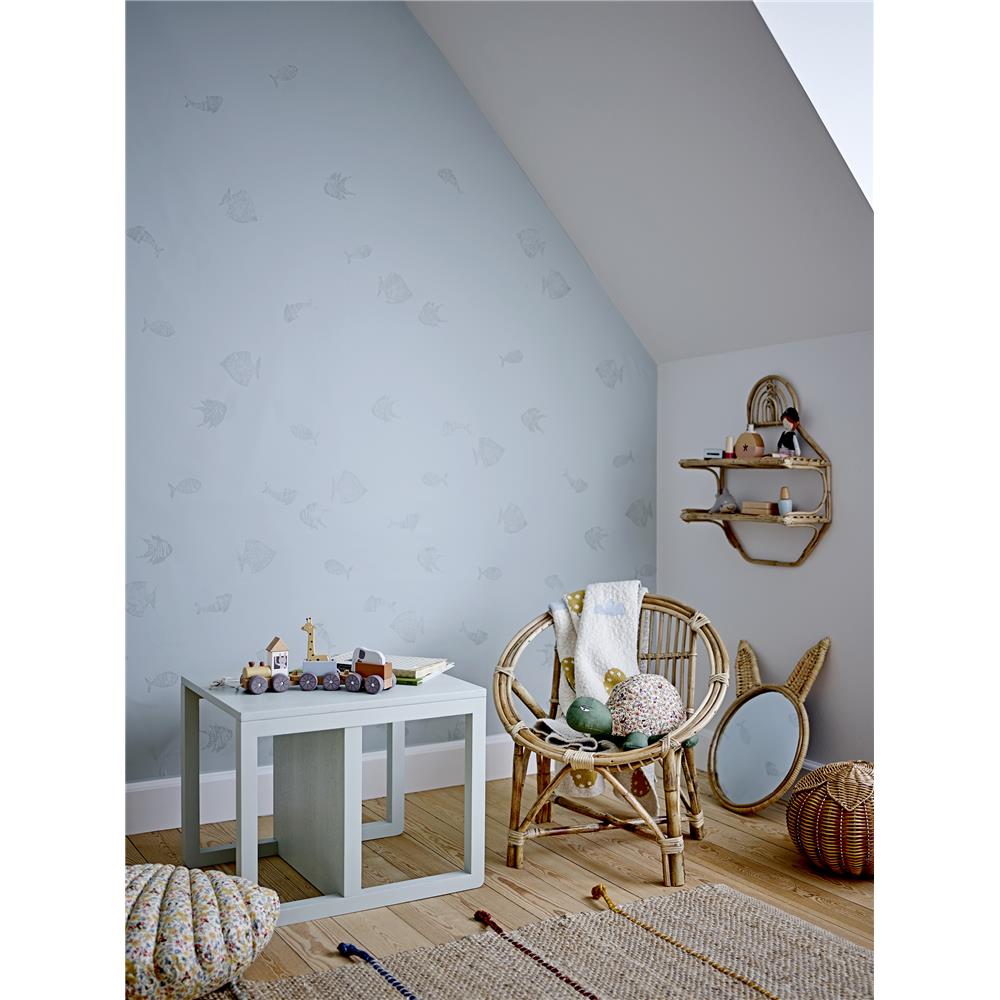 Bloomingville MINI Kissen Fro Muschel Gelb 50 x 50 cm Kuschelkissen Bodenkissen Kinderzimmer