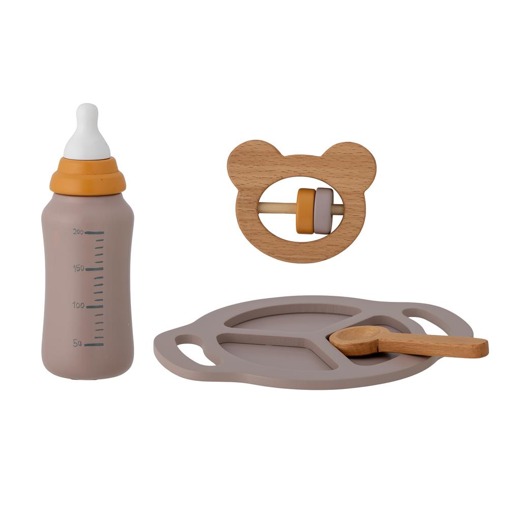Bloomingville MINI Riina Spielset Baby für Puppen & Rollenspiel, 4‑teilig
