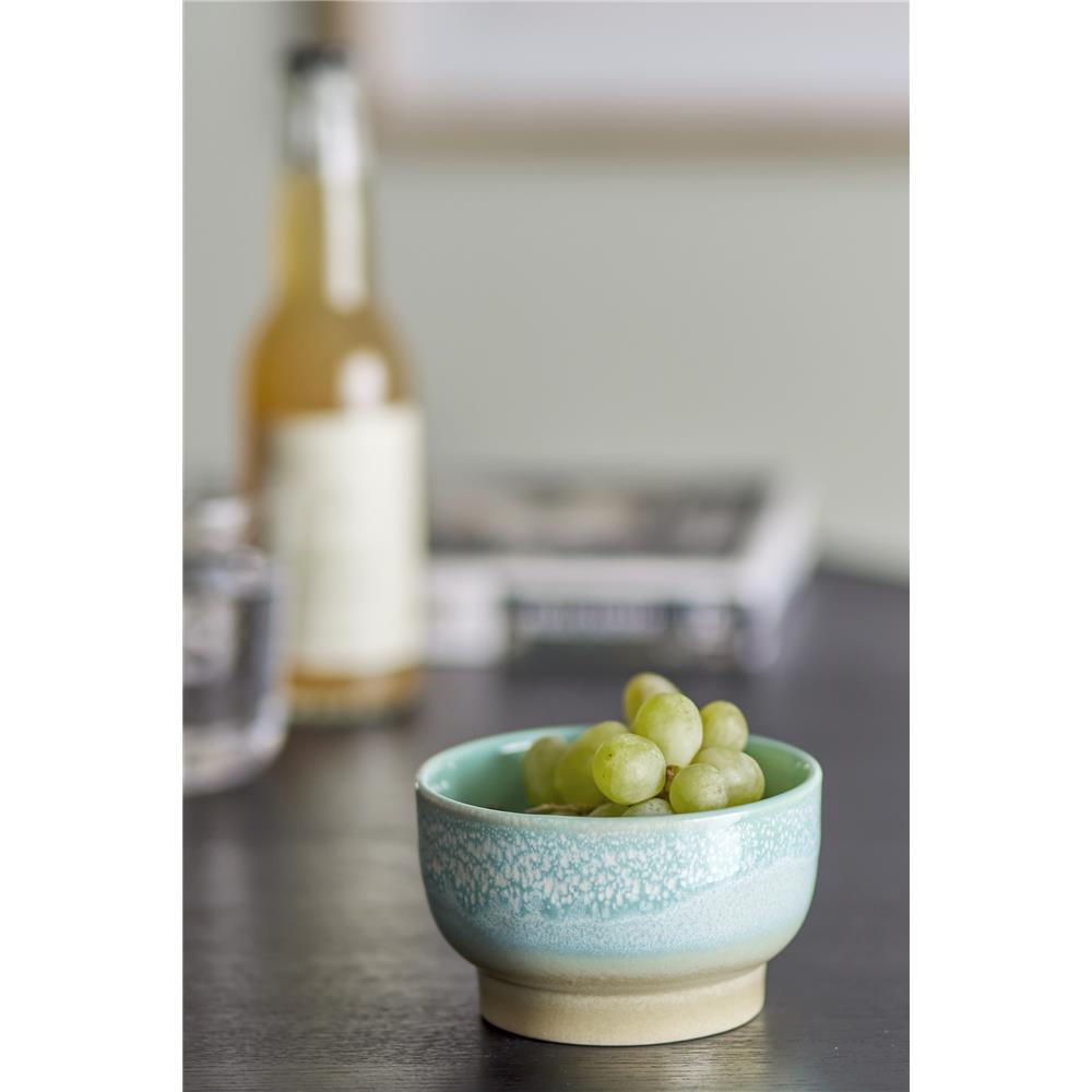 Bloomingville Safie Schüssel Grün 300ml aus Steingut spülmaschinenfest