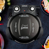 G3Ferrari elektrischer Pizzaofen Delizia Pizzamaker 1200 W für Pizza Ø 31cm schwarz Pizzamaker mit feuerfestem Naturstein