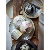 Bloomingville Fleur Teller, Natur, 22cm, Steingut, dänisches Design