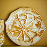 Bloomingville Golda Servierplatte aus Steingut, Braun – dekoratives Zitronen-Design