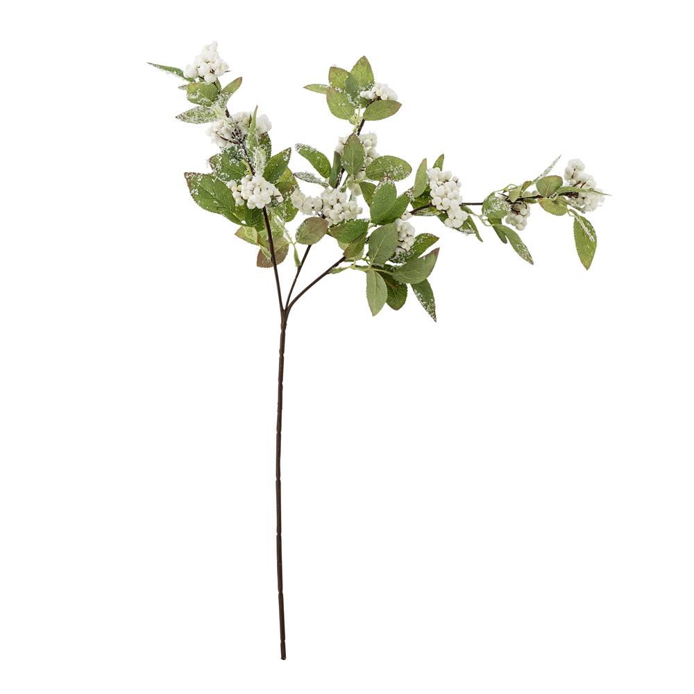 Bloomingville Snowberry Dekozweig Weiß Kunstblumen Winterdeko 63 cm