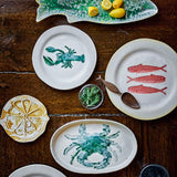 Bloomingville Hadden Speiseteller Set 4er Grün Steingut 27cm
