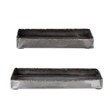 Bloomingville Cody Tablett in Schwarz 2er Set aus Metall