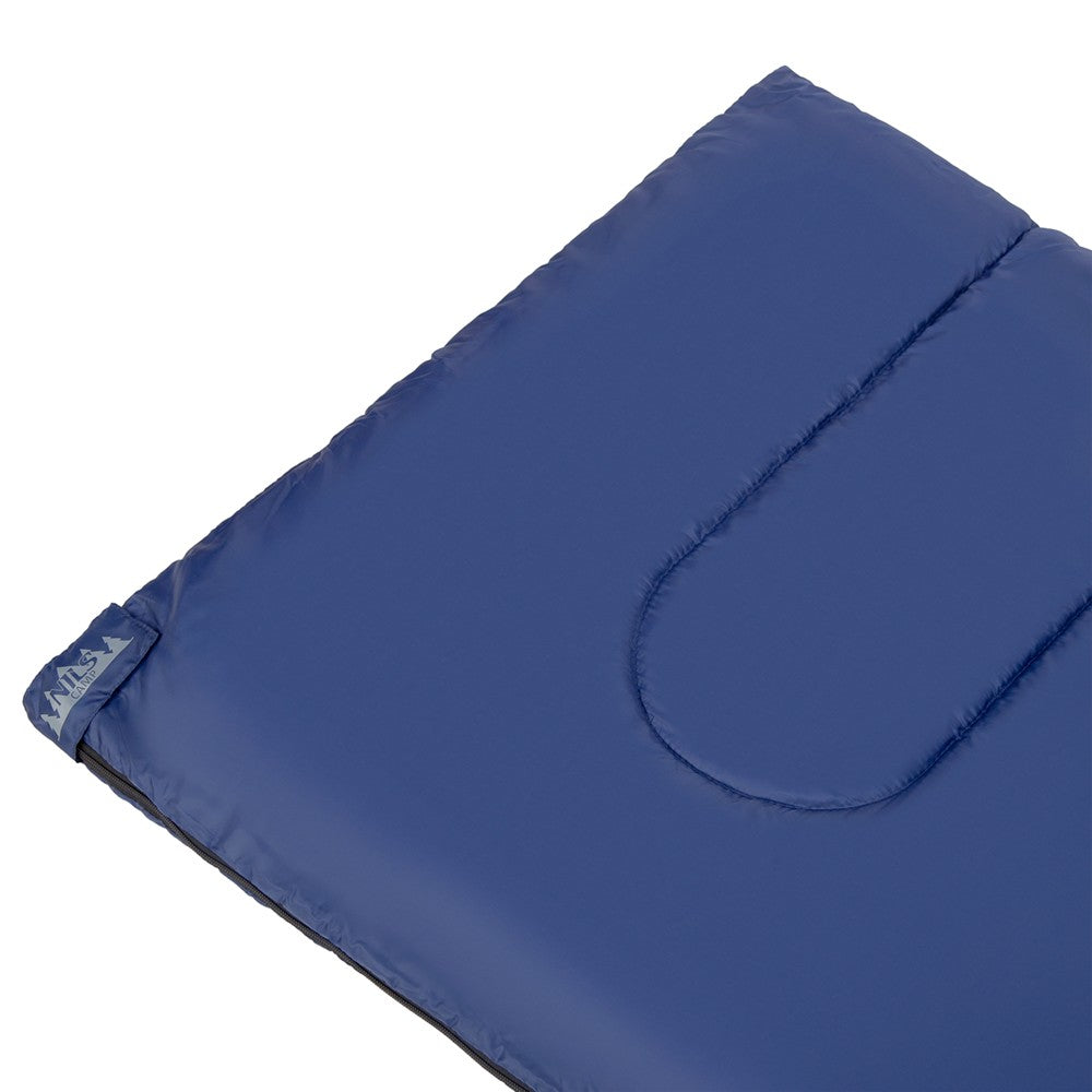 NILS CAMP Schlafsack Blau-Grau - leichter Sommerschlafsack für Camping, Trekking & Outdoor