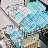 LocknLock Freezer Fit - Vorratsdose 3,5 L mit Teiler und Drainplatte - Frischhaltedose, Gefriergeeignet