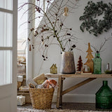 Bloomingville Cedar Kranz, Grün, Weihnachtskranz Kunstkranz mit Frost-Effekt 50 cm