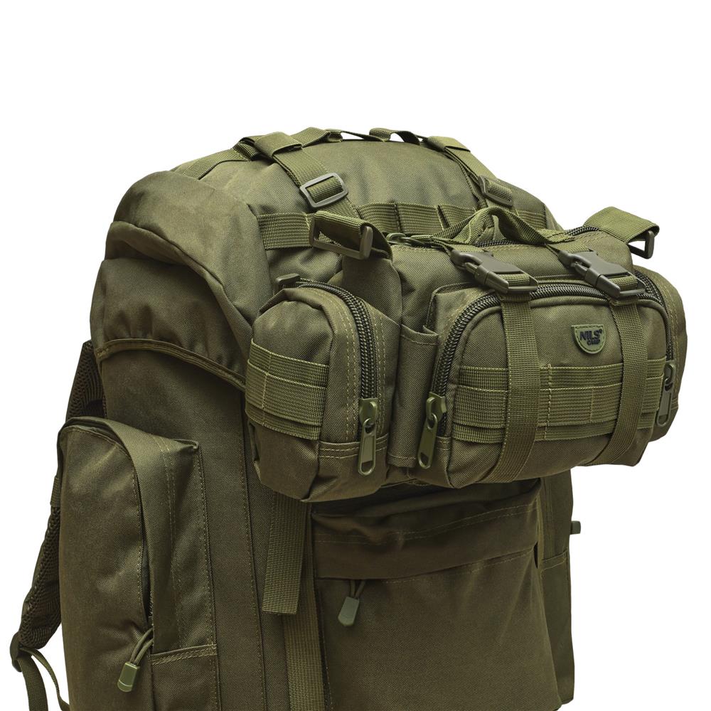 NILS CAMP Hüfttasche XL 5L in Grün - taktische Gürteltasche für Outdoor, Alltag & EDC