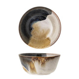 Bloomingville Jules Schüssel, Braun/Blau, 300ml, Steingut, dänisches Design