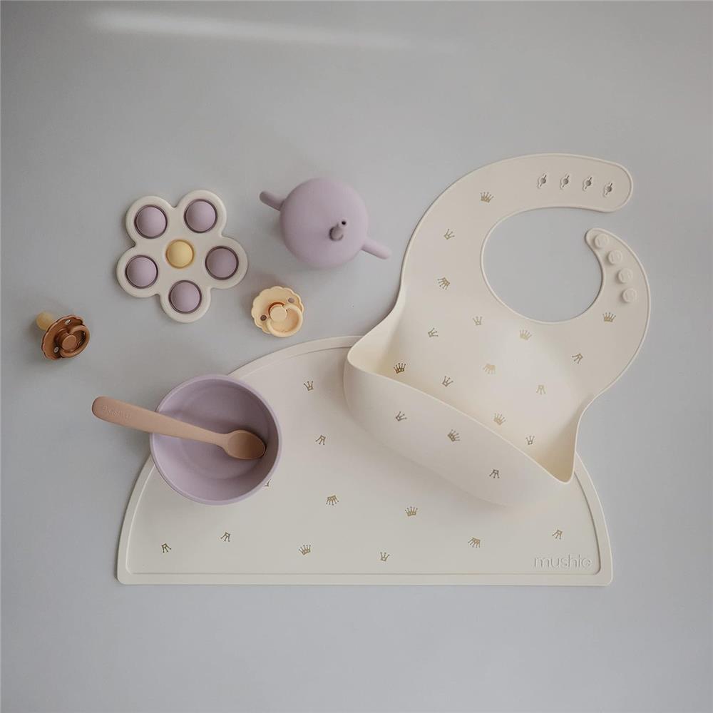 Mushie Silikon-Platzdeckchen, Crowns, Tischset, BPA-frei
