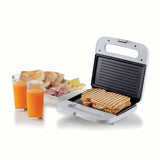 Ariete Breakfast Sandwich Maker, Weiß, Kontaktgrill für Sandwiches, Klassisches Design