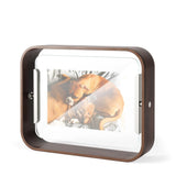 Umbra Bellwood Tischbilderrahmen, zweiseitiger Bilderrahmen in Walnuss Antik