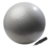Gymnastikball 75 cm Grau Anti-Burst mit Luftpumpe für Pilates | HMS YB02N