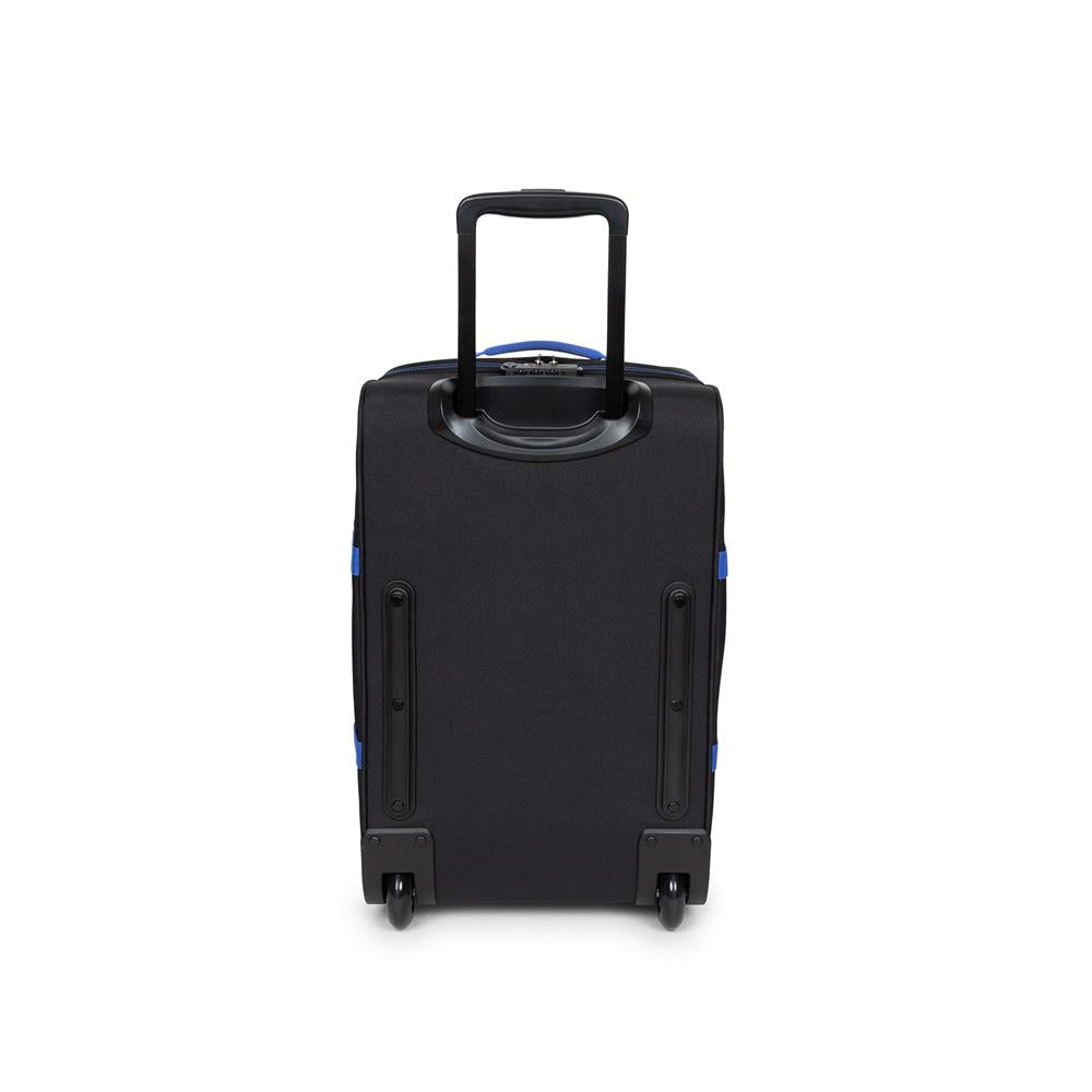 Eastpak TRANVERZ S, Kleiner Reisetrolley, Kontrast Black Blue (blau), 42L, Rollkoffer mit 2 Rädern und TSA-Schloss