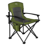 NILS CAMP Campingstuhl Grün - gepolsterter Klappstuhl mit Tasche für Camping, Garten & Angeln
