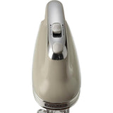 Ariete Vintage Handmixer, Beige, Elektrischer Mixer 450W, 5 Stufen Turbo, Schneebese, Knethaken