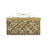 Bloomingville Gretl Box mit Deckel Gold Metall Weihnachtsdeko Aufbewahrungsbox