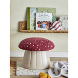 Bloomingville MINI Lue Hocker Pilz Rot 37x30 cm Polyester Kinderzimmer Puff Sitzhocker dänisches Design