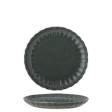 Bloomingville Latina Teller, Dunkelgrün, 20 cm, Steingut, dänisches Design