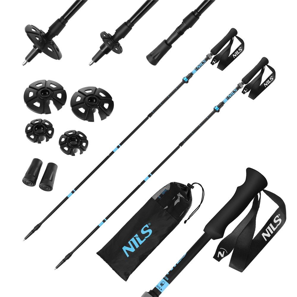 NILS Trekkingstöcke TK8604 faltbar Aluminium 7075 Trekkingstöcke