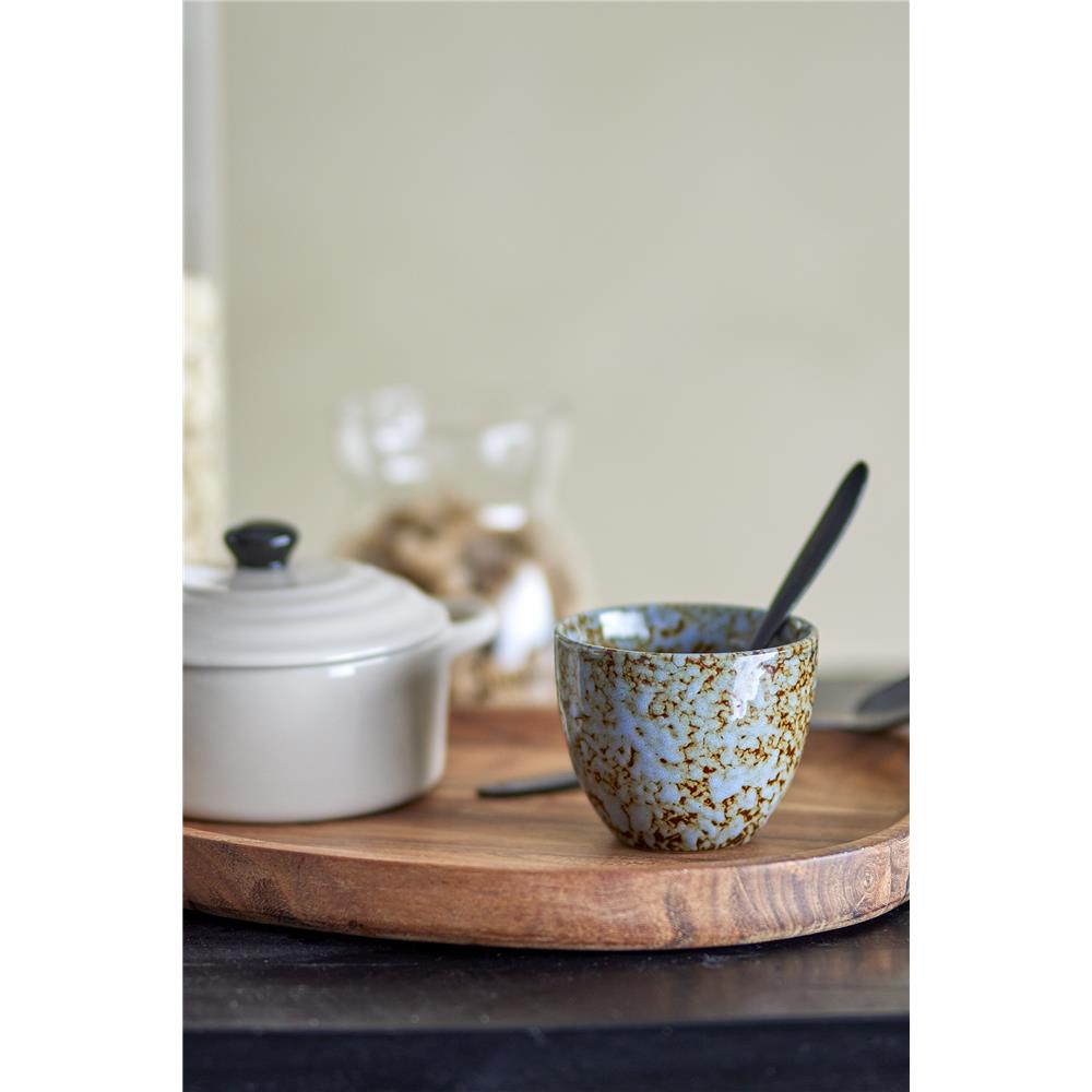 Bloomingville Paula Becher, Braun/Blau, 195ml, Steingut, dänisches Design