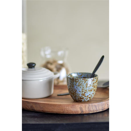 Bloomingville Paula Becher, Braun/Blau, 195ml, Steingut, dänisches Design