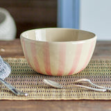 Bloomingville Begonia Schale rosa Steingut handbemalt 14 cm