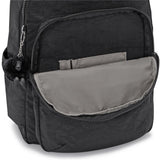 Kipling SEOUL L, Großer Schulrucksack mit 15-Zoll-Laptopfach, 27L, Black Noir (schwarz)
