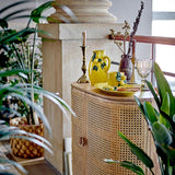 Bloomingville Limone Krug aus Steingut, gelb, 1,6 l, handdekoriert, idealer Limonadenkrug