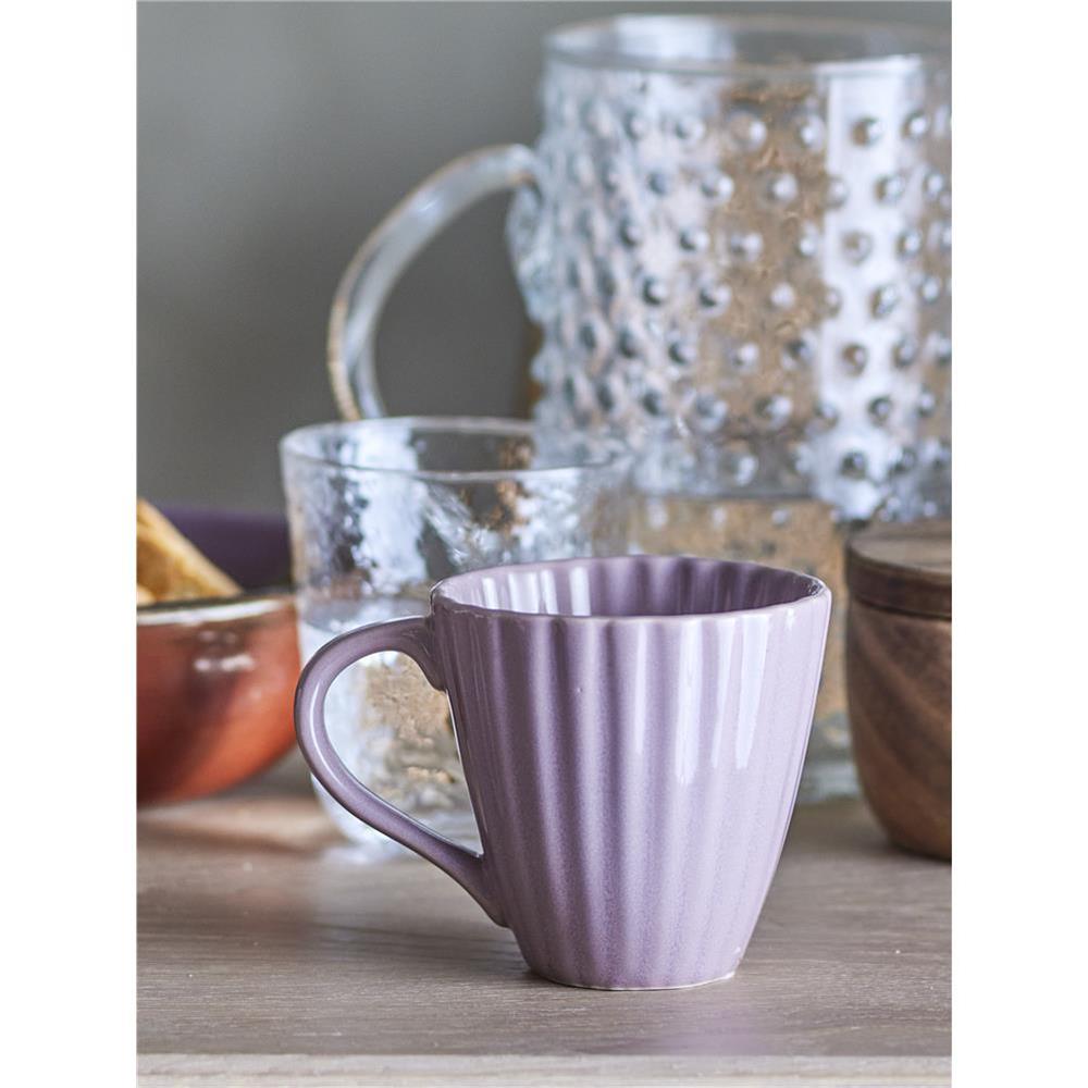 Bloomingville Latina Becher, Rose, Steingut, 220 ml, Tasse, dänisches Design