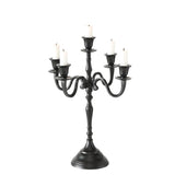 BOLTZE Kerzenleuchter Victoria Schwarz Aluminium 40 x 30 cm für 5 Kerzen
