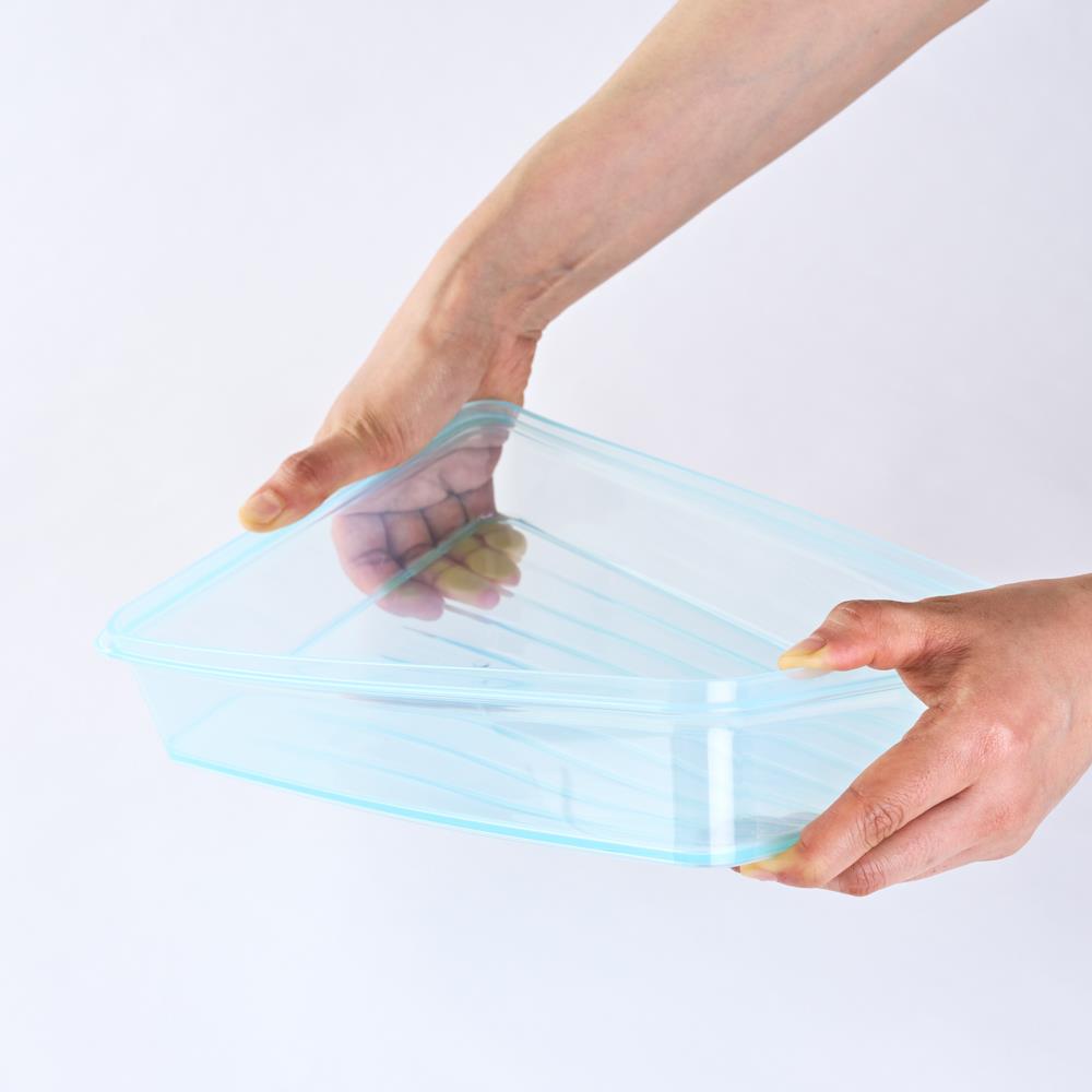 LocknLock Freezer Fit - Vorratsdose 1,65 L mit 18er Eiswürfelportionierer - Frischhaltedose, Gefriergeeignet
