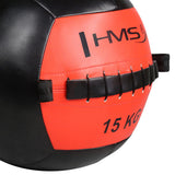 Wall Ball Medizinball 15 kg Trainingsball für Functional Training Rot | HMS WLB15