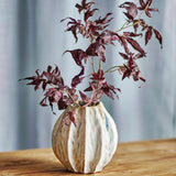 Bloomingville Feray Vase natur - Steingut Vase mit reaktiver Glasur für Wohnzimmer & Dekoration
