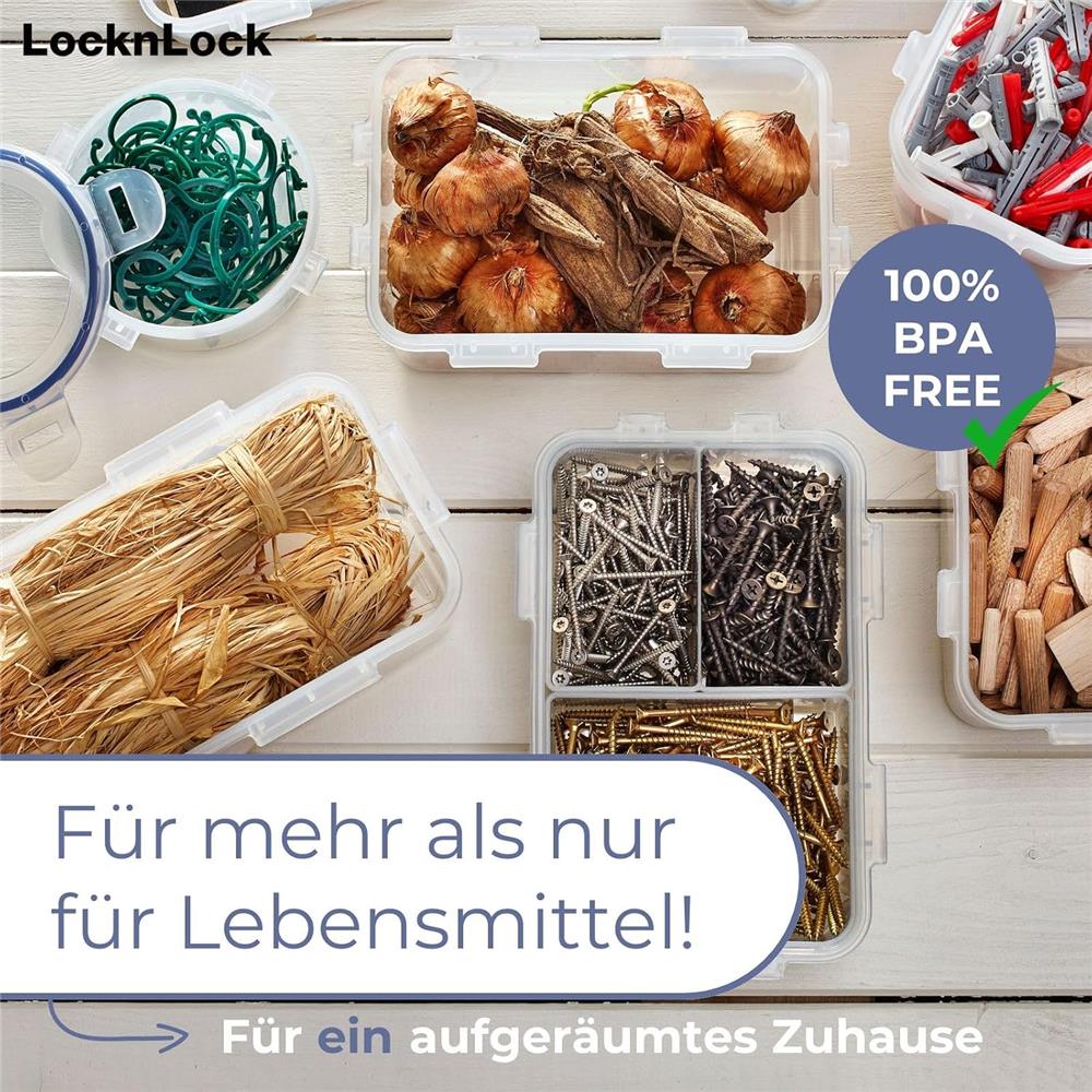 LocknLock Frischhaltedose 1.8L, Luftdicht, Mikrowellengeeignet, Wasserdicht, Gefriergeeignet