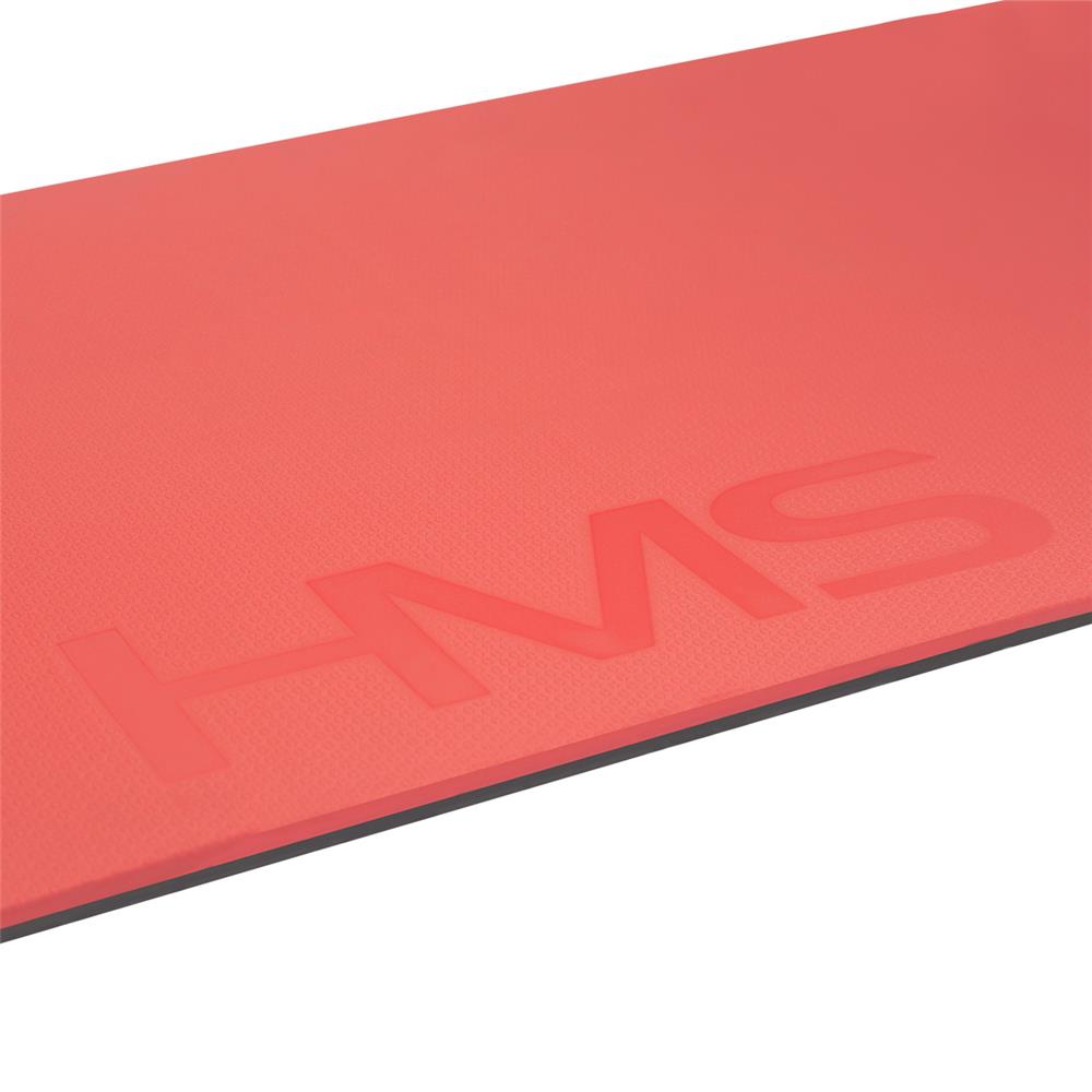 HMS Premium MFK03 Fitnessmatte 180x60 cm 15 mm Rot/Schwarz