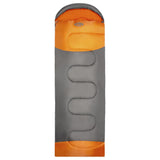 NILS CAMP Schlafsack Größe L Grau-Orange - Mumienschlafsack für Outdoor, Trekking & Camping