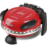 G3Ferrari elektrischer Pizzaofen Delizia 1200 W für Pizza Ø 31cm rot Pizzamaker mit feuerfestem Naturstein